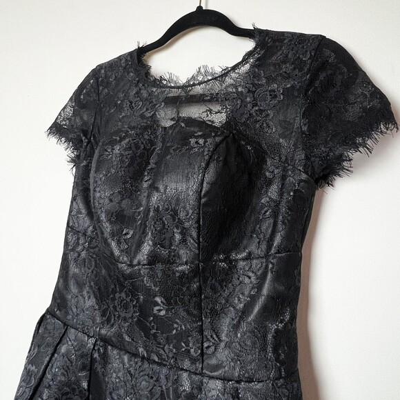Grace Karin Black Lace Tea Length Dress Women’s 8 - Picture 2 of 11